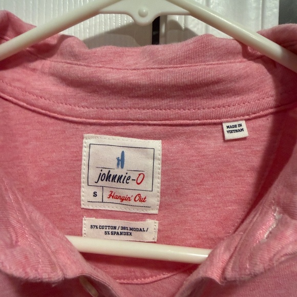 Johnnie-o in package 2.0 heathered petal polo large - Picture 4 of 6